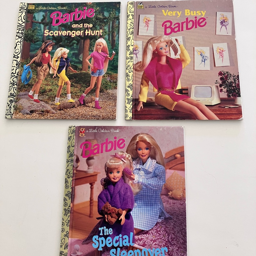 Barbie Little Golden Books Set of Three